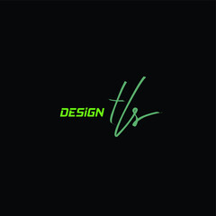 HS Initial Isolated Logo for Identity