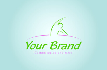 logo company movement green and pink