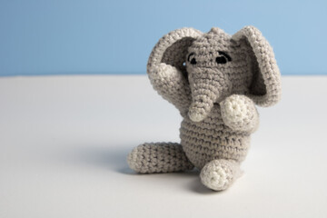 Amigurumi Crochet Elephant Pattern seating 