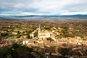 Naklejka premium landscape seen from an ancient village