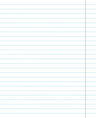 Grid paper. Abstract striped background with color horizontal lines. Geometric pattern for school, wallpaper, textures, notebook. Lined paper blank isolated on transparent background.