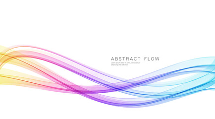 Abstract shiny color spectrum wave design element