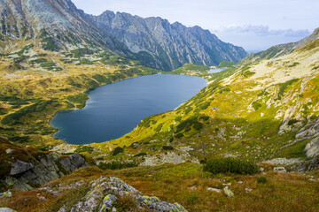 Naklejka na ściany i meble Dolina Pięciu Stawów Polskich - The Valley of the Five Polish Ponds. Tatra Mountains, Poland