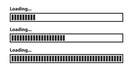 loading icons, load indicator sign, waiting symbols. Vector illustration.