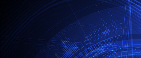 Technology data background, idea of global business solution