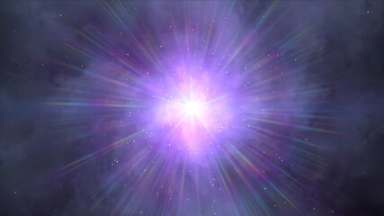 cosmos star ray light space particle nebula