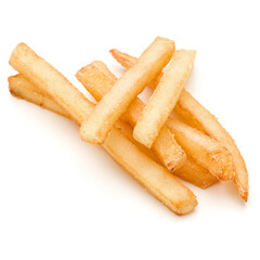 French Fried Potatoes isolated on white background