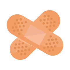 cure bandages medical isolated icon vector illustration design