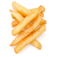 French Fried Potatoes isolated on white background