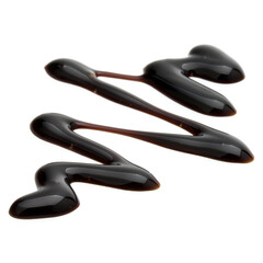 Obraz premium Balsamic vinegar cream isolated on white background. Italian salad dressing, sauce.