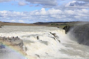 Cascada de Gullfoss, Islandia. Impresionantes vistas.