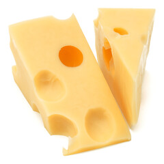 Cheese isolated on white background