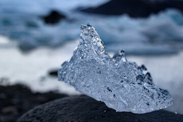 Iceberg of the Vatnajökull glacier in southern Iceland. Jokulsarlon Glacial Lagoon Iceberg