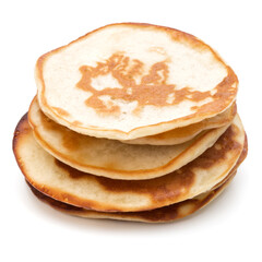 Pancakes  stack on white background