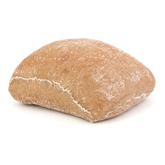 Ciabatta bread isolated on white background cut out