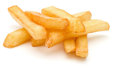 French Fried Potatoes isolated on white background