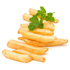 French Fried Potatoes isolated on white background