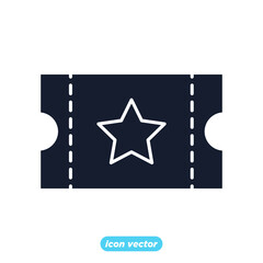 Fototapeta premium Tickets icon. Ticket symbol template for graphic and web design collection logo vector illustration