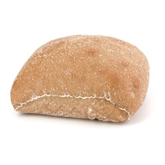 Ciabatta bread isolated on white background cut out