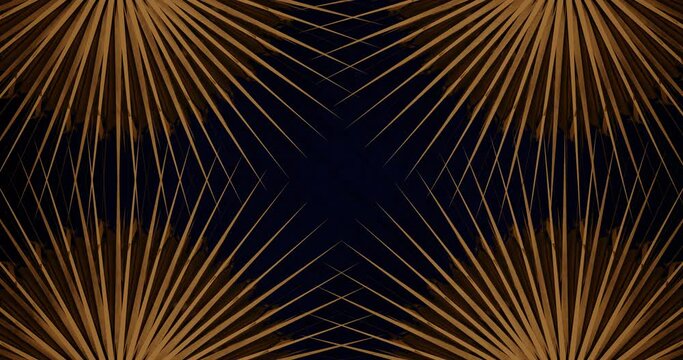 3d render with yellow thorns on a blue background