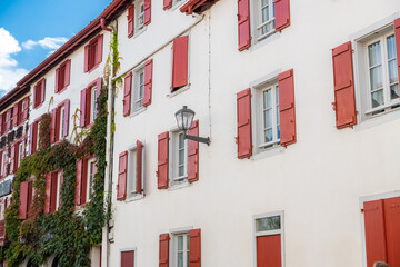 Typical houses in Espelette