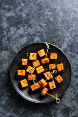 Pan fried paneer
