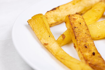 Fried Potatoes served on the plate