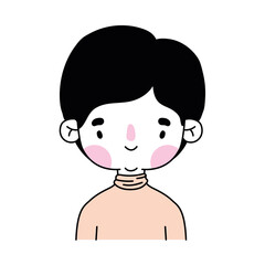 smiling man on a white background