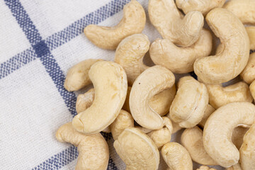 Pile of Cashew with healthy food concept