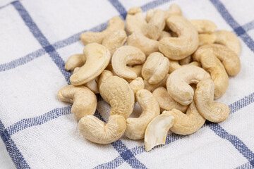 Pile of Cashew with healthy food concept