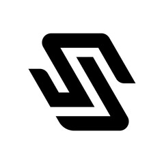 Letter SJ JS logo template