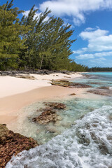 Waves Crashing over Coral