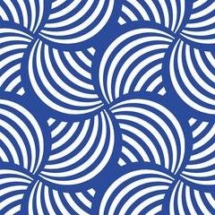 Fototapeta na wymiar ornamental seamless organic waves pattern
