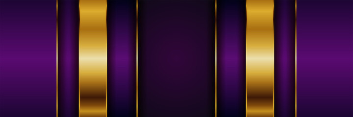 abstract 3d style luxury golden line overlap layer background . Luxurious modern dark in gold shades template deluxe design illustration vector