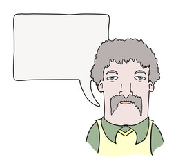 Talking character draw