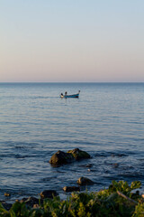 fishing boat on the sea