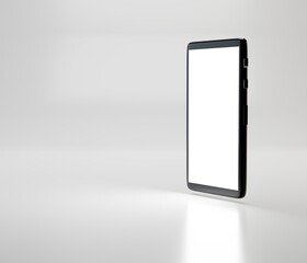 smartphone with large screen on white background

