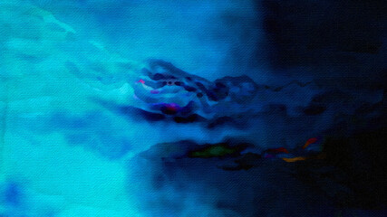Fototapeta na wymiar Black and Blue Water Paint Background