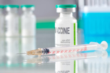 Hospital medical care diagnostics, ambulance and vaccination