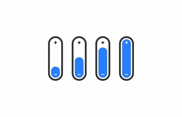 Vector of Volume Slider Level Indicator Bar Icon Template