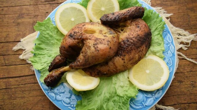 Stegt kylling ft2102_0073 Pollo arrosto