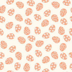 Easter eggs ornaments seamless pattern. Creative texture for fabric, wrapping, 
textile, wallpaper, apparel. Surface pattern design.