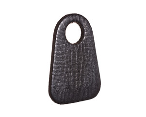 leather numbered from the wardrobe hanger of the Opera and Ballet Theater or the restaurant's beer bar. copy space.