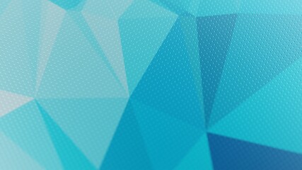 3d Triangle Abstract Minimal Background in Blue Color Transition and Dotted Pattern Overlay
