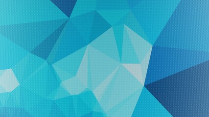 3d Triangle Abstract Minimal Background in Blue Color Transition and Dotted Pattern Overlay