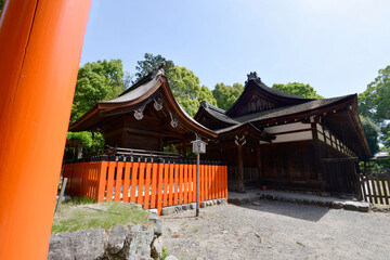 上賀茂神社　奈良神社と庁屋　京都市
