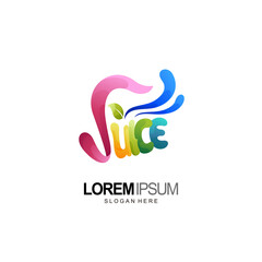 juice logo type design and template
