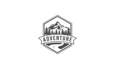 Mountain, for Hipster Adventure Travel logo design inspiration