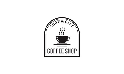 Coffee logo - vector illustration, emblem set design on white background