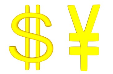 ¥と$のアイコン素材